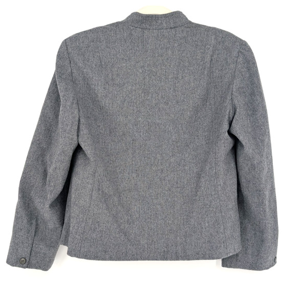 Vintage Pendleton 100% Virgin Wool Blazer Gray Single Button Heritage Classic LG - Picture 9 of 15